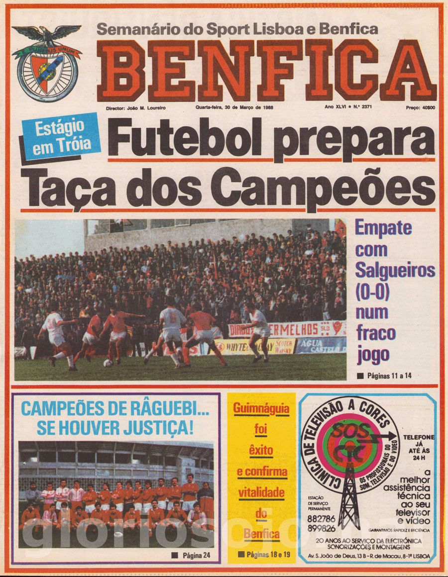 jornal o benfica 2371 1988-03-30